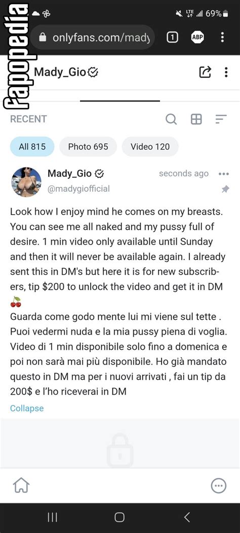 madygio naked|Mady Gio Playlist